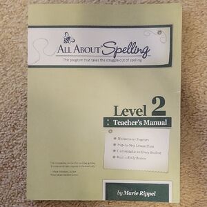 All About Spelling - Level 2 - Teachers Manual - Good Condition - Preowned
